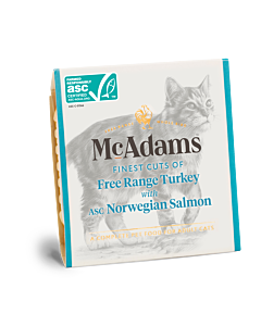 McAdams Nat Kattenvoer Vrije Uitloop Kalkoen met Noorse Zalm 100 g