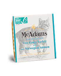 McAdams Wet Cat Food Free Range Turkey with Norwegian Salmon 100 g
