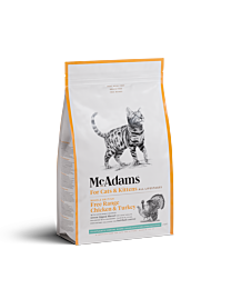 McAdams Dry Cat Food Free Range Chicken & Turkey