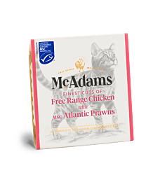 McAdams Wet Cat Food Free Range Chicken with Atlantic Prawns 100 g