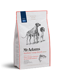 McAdams Dry Dog Food Medium & Large Breed Chicken & Salmon