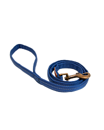 Great&Small Country Leiband Hond Blauw 120 x 2 cm