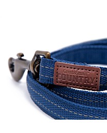 Great&Small Country Leiband Hond Blauw 120 x 2 cm