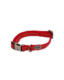 Great&Small Glow Reflecterende Halsband Hond Rood