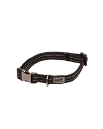 Great&Small Glow Reflecterende Halsband Hond Zwart