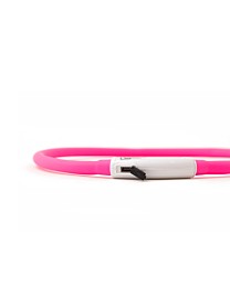 Great&Small Glow Verlichte Halsband Hond LED Oplaadbaar Roze