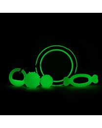 Great&Small Hondenspeelgoed Glow in the Dark Been met Ring 17 cm