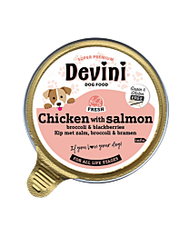 Devini Wet Dog Food Chicken & Salmon 85 g