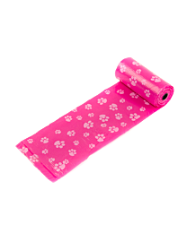 Great&Small Tough Poo Bags Pink Paw Print