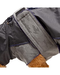 Great&Small Active Reflecterende Regenjas Hond Blauwe Bies