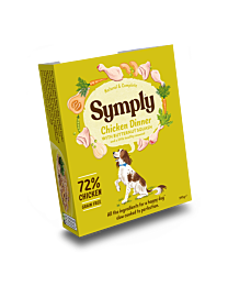 Symply Wet Dog Food Tray Adult Chicken Dinner 395 g