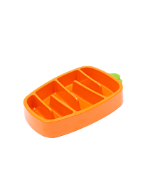 Great&Small Slow Down Pet Bowl Orange