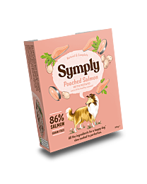 Symply Wet Dog Food Tray Adult Poached Salmon 395 g