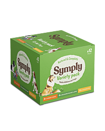 Symply Wet Dog Food with rice variety pack 12 x 395 g