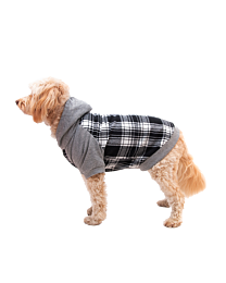 Great&Small Country Adventure Hondenjas Hoodie Zwart Geruit