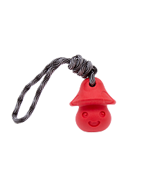 Frubba Dog Toy Mushroom with Rope 9 cm