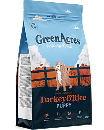 GreenAcres Hondenbrokken Puppy Kalkoen & Rijst