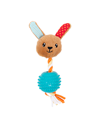 Little&Lively Puppy Toy Soft Rabbit Face & Ball 18 cm