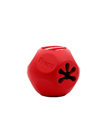 Frogg Dog Toy Bobbly Ball Chew Treat Red