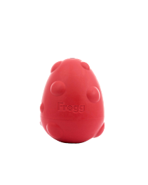 'Frogg Dog Toy Egg Chew Treat Red