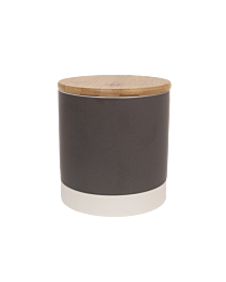 Penrose Pot Aardewerk met Bamboe Deksel Grijs Ø 13 cm