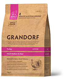 Grandorf Hondenbrokken Adult Medium & Large Kalkoen