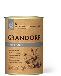Grandorf Nat Hondenvoer Adult Konijn & Kalkoen 400 g