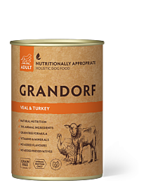 Grandorf Nat Hondenvoer Adult Kalfsvlees & Kalkoen 400 g