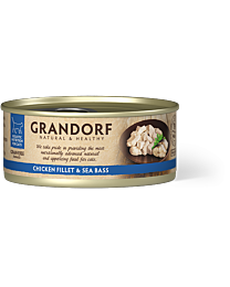 Grandorf Wet Cat Food Chicken Breast with Seabass 70 g