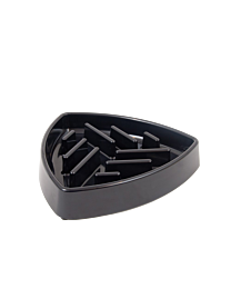 Great&Small Anti-Schrok Voerbak Triangle Zwart 20 cm