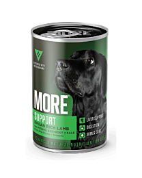 More +Liver Wet Dog Food Lamb 400 g
