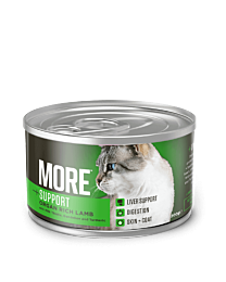 More +Liver Wet Cat Food Lamb 200 g