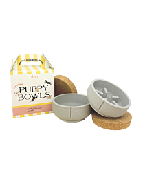 Pino Puppypakket Voerbakken Dolfijngrijs
