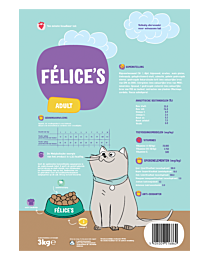 Félice's Dry Cat Food Adult Chicken 3 kg