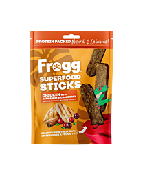 Frogg Superfood Sticks with Chicken, Cranberry & Cinnamon Dog Treats 100 g