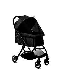 Opvouwbare Hondenbuggy Zwart tot 20 kg