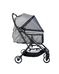 Opvouwbare Hondenbuggy Donkergrijstot 20 kg