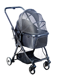 Opvouwbare Hondenbuggy Zwart tot 20 kg